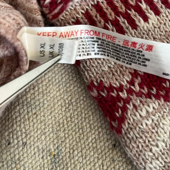 Anthropologie Woman's Over-Sized Daily Practice Knit Cuff Thermal Top Sz XL - Picture 9 of 10